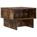 vidaXL Table basse Chêne fumé 48 x 46 x 35 cm Bois d'ingénierie