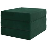 vidaXL Canapé-lit pliable 75 x 67 x 45 cm Vert foncé