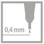 STABILO 3 Stylos Feutre Point 88 - Coloris Noir