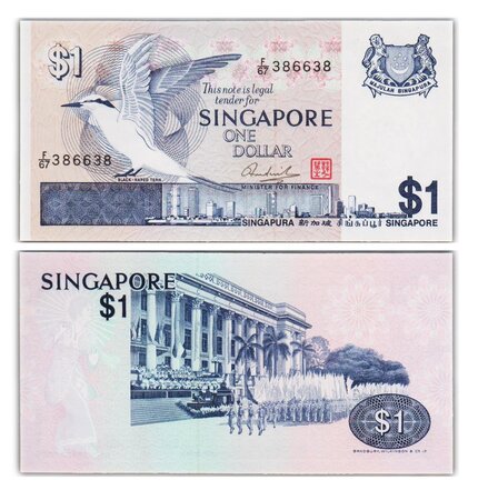 Billet de Collection 1 Dollar 1976 Singapour - Neuf - P9