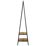 vidaXL Porte-vêtements Noir 60 x 45 x 180 cm Bois d'acacia massif