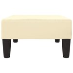 vidaXL Repose-pied Crème 78x56x32 cm Similicuir