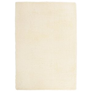 vidaXL Tapis Shaggy à poils longs NAVARRA crème 160x230 cm polyester