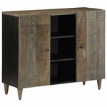 vidaXL Buffet 90x33x75 cm bois massif de manguier