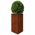 vidaXL Jardinières 2 Pièces triangulaire acier résistant aux intempéries