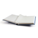 Classeur à bandes pour timbres 64 pages blanches. Couleur - Bleu