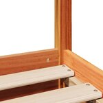 vidaXL Cadre de lit sans matelas cire marron 120x200cm bois pin massif