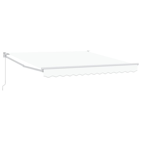 Auvent Rétractable Manuel vidaXL Blanc 300x250 cm