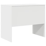 vidaXL Bureau d'ordi Blanc Bois d'ingénierie 90 x 50 x 76 cm Solide