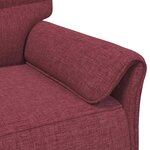 vidaXL Canapé 100  polyester  cadre en métal  MDF  Contreplaqué
