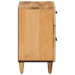 vidaXL Table de chevet Marron 50 x 33 x 60 cm Bois de mangue massif