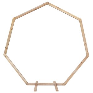 vidaXL Arche de mariage Marron Clair 221 x 92 x 216 cm