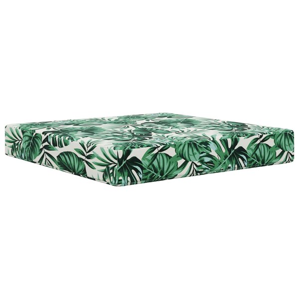 vidaXL Coussin de canapé d'extérieur Polyester Motif feuilles