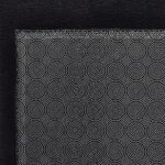 vidaXL Tapis lavable à poils courts doux et moelleux antidérapant noir
