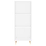 vidaXL Buffet haut Blanc 34 5x34x180 cm Bois d'ingénierie