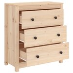 vidaXL Buffet 70x35x80 cm bois massif de pin