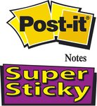Bloc 90 feuilles Notes repositionnables Super Sticky 51 x 76 mm Jaune POST-IT