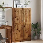 vidaXL Bibliothèque vieux bois 82 5x30 5x150 cm bois d'ingénierie