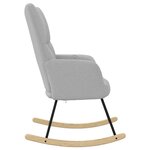 vidaXL Chaise à bascule gris nuage tissu