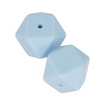 2 Perles Bleues 17 mm - Silicone