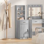 vidaXL Haut Armoire Sonoma gris 40 x 40 5 x 135 cm Bois d'ingénierie
