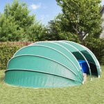 vidaXL Dôme de tente de piscine Vert 640 x 432 x 205 cm
