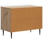 vidaXL Cabinet de chevet Chêne artisanal 62 x 34 5 x 49 5 cm