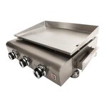 Plancha a gaz Delicia 3 feux a poser - Inox - 59x49x21,5cm