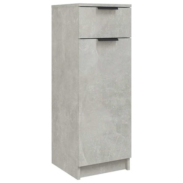 vidaXL Armoire de salle de bain gris béton 32x34x90 cm