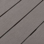 vidaXL Table de jardin avec 2 bancs Plastique Marron