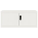 vidaXL Classeur blanc 90x40x180 cm acier