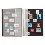 Classeur Comfort 32 pages noires pour timbres. Couleur - Vert
