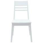 vidaXL Chaises de salle à manger 2 Pièces Blanc 43 x 54 x 89 cm