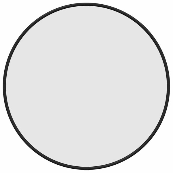 vidaXL Miroir mural Noir Ø 40 cm Rond