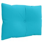 vidaXL Coussins de palette 3 Pièces turquoise tissu Oxford