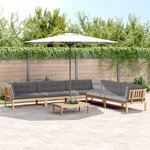 vidaXL Salon palette de jardin avec coussins 6Pièces bois d'acacia massif