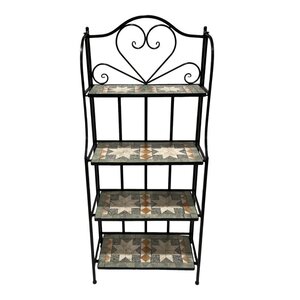 Etagère à plantes en métal mosaïque Etoile Cleo