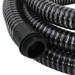 vidaXL Tuyau d'aspiration avec raccords en laiton noir 1 1" 25 m PVC