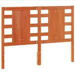 vidaXL Tête de lit cire marron 135 cm bois massif de pin