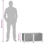 vidaXL Lit surélevé 80x40x38 cm Polypropylène