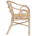 vidaXL Chaise empilable Naturel 58 x 60 x 81 cm Rotin