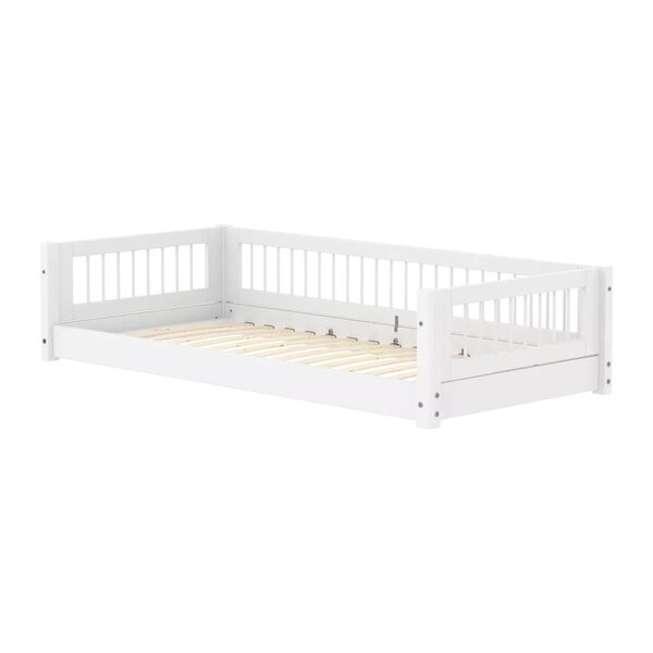 Flexa WHITE Lit Montessori bas 90 x 200 cm Blanc