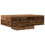 vidaXL Table basse vieux bois 85x55x31 cm bois d'ingénierie