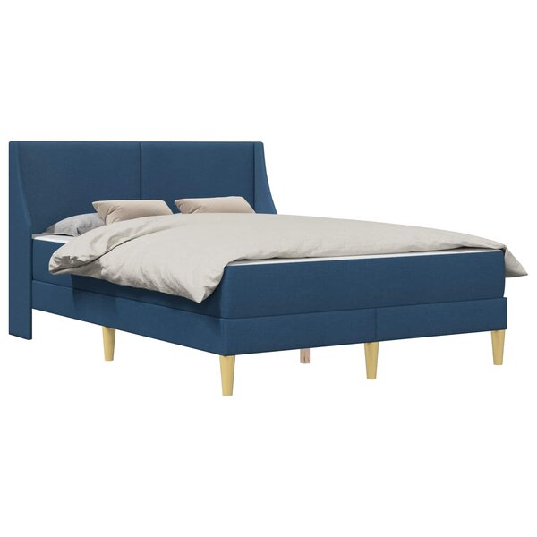 vidaXL Cadre de lit avec matelas avec tête de lit Polyester