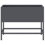 vidaXL Bac de jardin surélevé Anthracite 60 x 26 x 45 cm Acier
