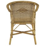 Fauteuil en manau et rotin victor
