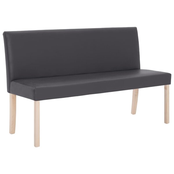 Banc banquette 139 5 x 54 x 85 5 cm gris similicuir 02_0010990