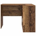 vidaXL Bureau d'angle Bois ancien 102 x 50 x 75 cm Bois d'ingénierie