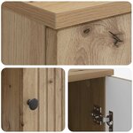 vidaXL Bureau Chêne artisanal 142 5 x 50 x 75 cm Bois d'ingénierie
