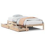 vidaXL Cadre de lit sans matelas 100x200 cm bois massif de pin